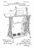 Patent Blueprint sewing machine 4 A4 Photo Print