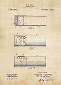 Patent Blueprint shotgun shell A4 Photo Print