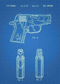 Patent Blueprint sig sauer p220 pistol 3 A4 Photo Print
