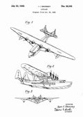 Patent Blueprint sikorsky seaplane 4 A4 Photo Print