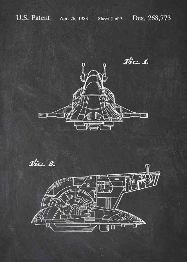 Patent Blueprint slave i ship A4 Photo Print