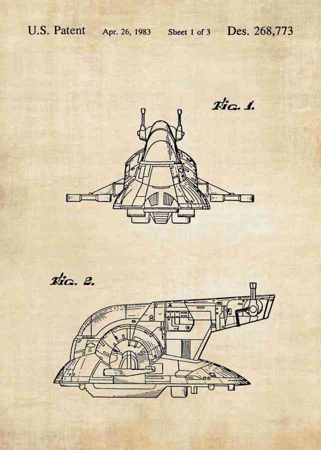 Patent Blueprint slave i ship 3 A4 Photo Print