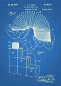 Patent Blueprint slinky 3 A4 Photo Print