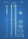 Patent Blueprint snooker billiards cue 3 A4 Photo Print