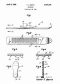 Patent Blueprint snowboard 4 A4 Photo Print
