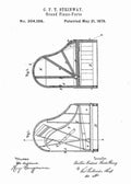 Patent Blueprint steinway piano 4 A4 Photo Print