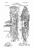 Patent Blueprint submarine 4 A4 Photo Print
