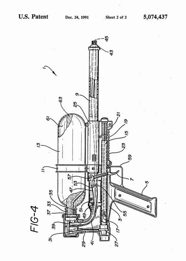 Patent Blueprint super soaker 4 A4 Photo Print