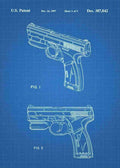 Patent Blueprint t 1000 laser pistol 3 A4 Photo Print