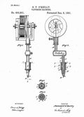Patent Blueprint tattoo gun 4 A4 Photo Print