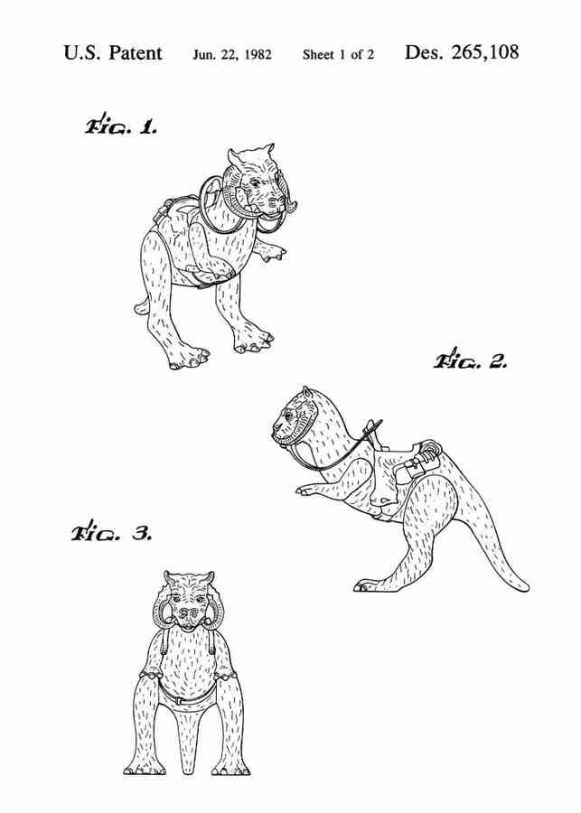 Patent Blueprint tauntaun 4 A4 Photo Print