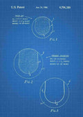 Patent Blueprint tennis ball 3 A4 Photo Print