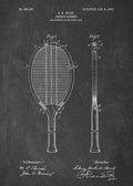 Patent Blueprint tennis racket A4 Photo Print