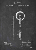 Patent Blueprint thomas edison light bulb A4 Photo Print