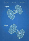 Patent Blueprint tie fighter 3 A4 Photo Print