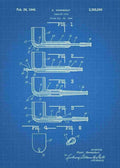 Patent Blueprint tobacco pipe 3 A4 Photo Print