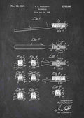 Patent Blueprint toothbrush A4 Photo Print