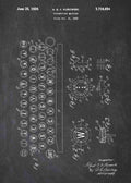 Patent Blueprint typewriter A4 Photo Print