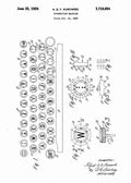 Patent Blueprint typewriter 4 A4 Photo Print
