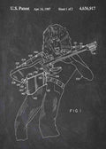 Patent Blueprint van halen guitar A4 Photo Print