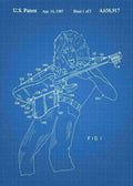 Patent Blueprint van halen guitar 3 A4 Photo Print