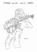 Patent Blueprint van halen guitar 4 A4 Photo Print