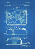 Patent Blueprint vinyl record player 3 A4 Photo Print