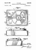 Patent Blueprint vinyl record player 4 A4 Photo Print