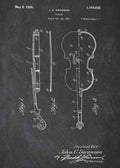 Patent Blueprint violin A4 Photo Print