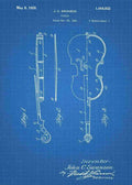 Patent Blueprint violin 3 A4 Photo Print