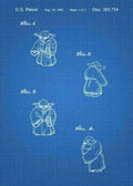 Patent Blueprint yoda 3 A4 Photo Print
