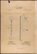 Patent for Joseph Glidden Barbed Wire A4 Photo Print