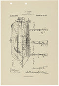 Patent for a Flying Machine A4 Photo Print
