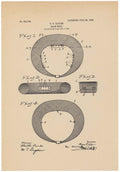 Patent for a Hair Roll A4 Photo Print