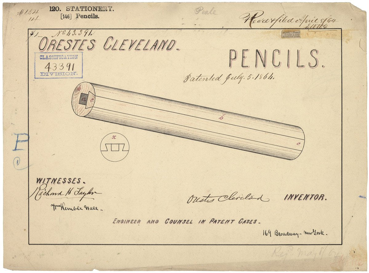 Patent for a Pencil A4 Photo Print
