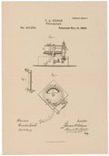 Patent for a Phonograph A4 Photo Print
