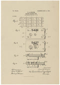 Patent for a Safety Deposit Box A4 Photo Print