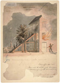 Patent of Fire Ladder A4 Photo Print