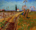 Path Through A Field With Willows Van Gogh A4 Photo Print