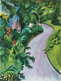 Path in the garden by August Macke Expressionism A4 Photo Print