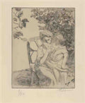 Paul Albert Besnard a snack under the trees met dp854034 Art A4 Photo Print
