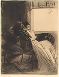 Paul Albert Besnard albert besnard flirtation c 1886 nga 4617 Art A4 Photo Print