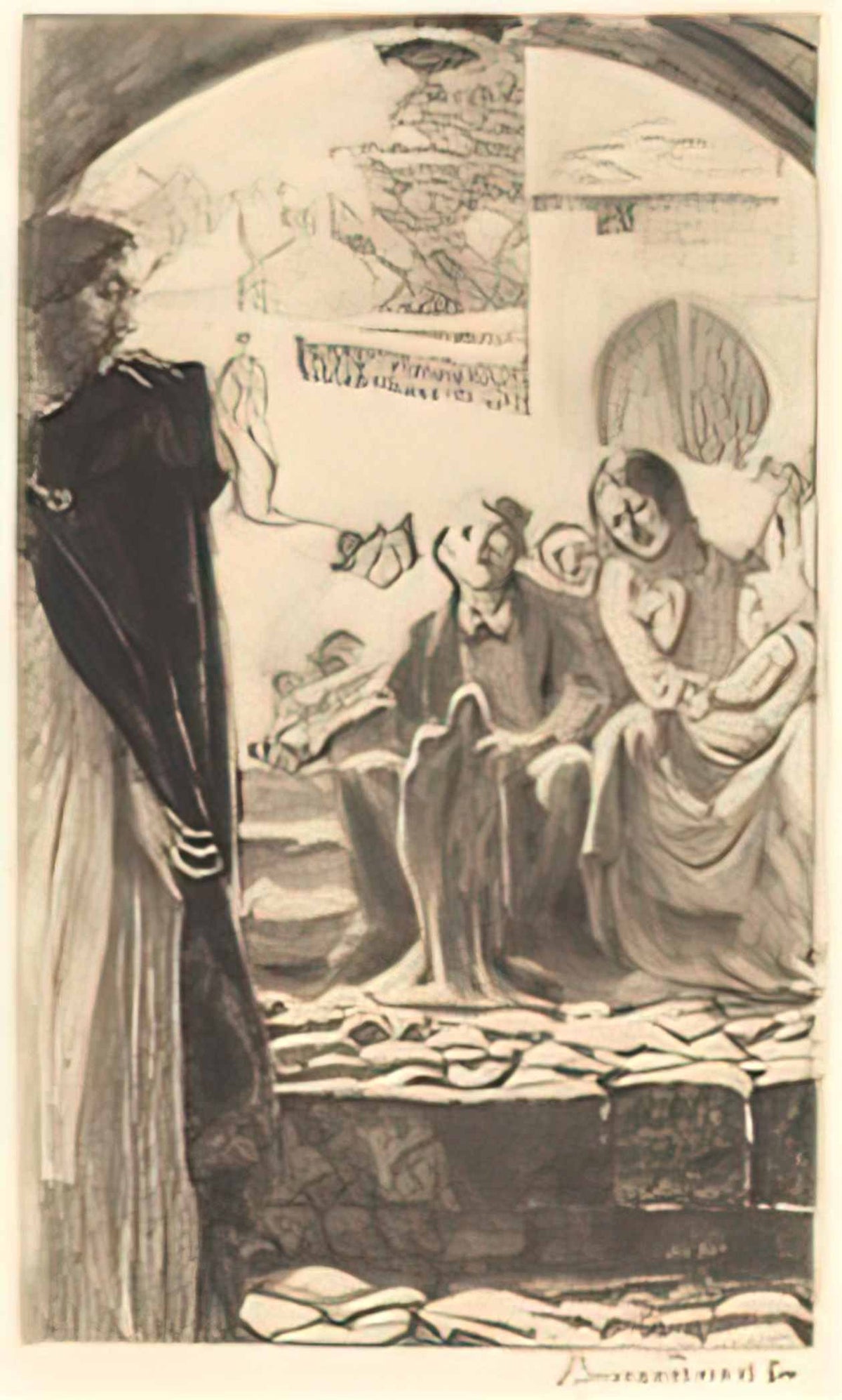 Paul Albert Besnard albert besnard pierre copies the virgin from the Art A4 Photo Print