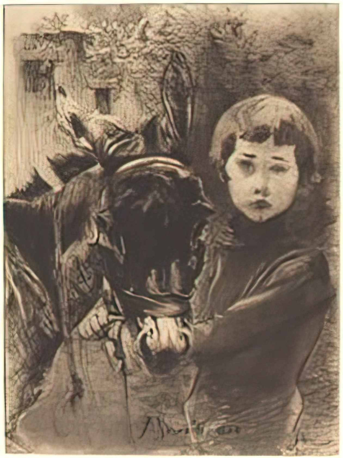 Paul Albert Besnard albert besnard robert besnard and his donkey robe Art A4 Photo Print