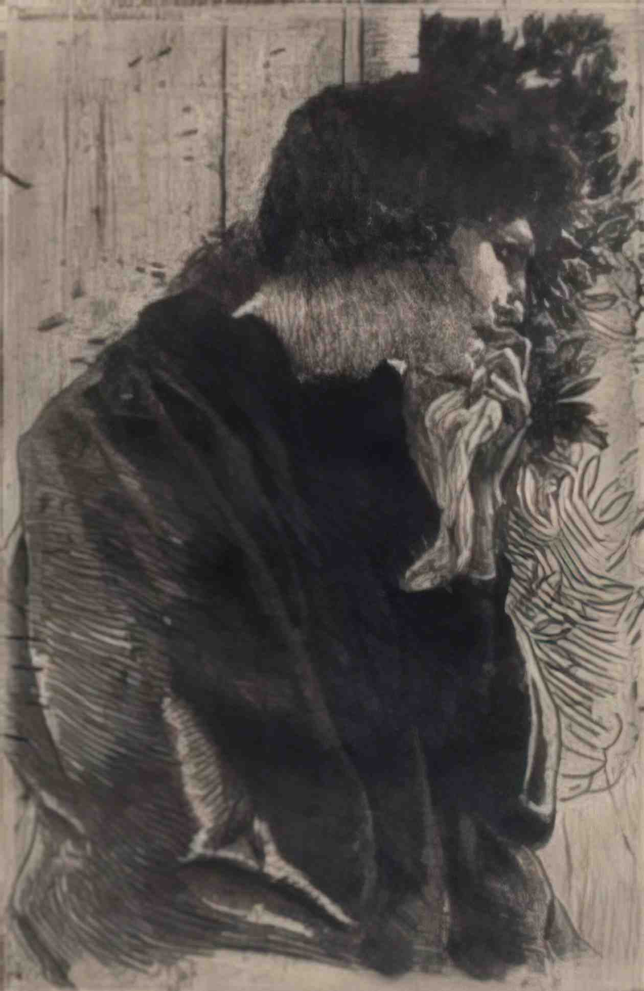 Paul Albert Besnard besnard tristesse plate Art A4 Photo Print