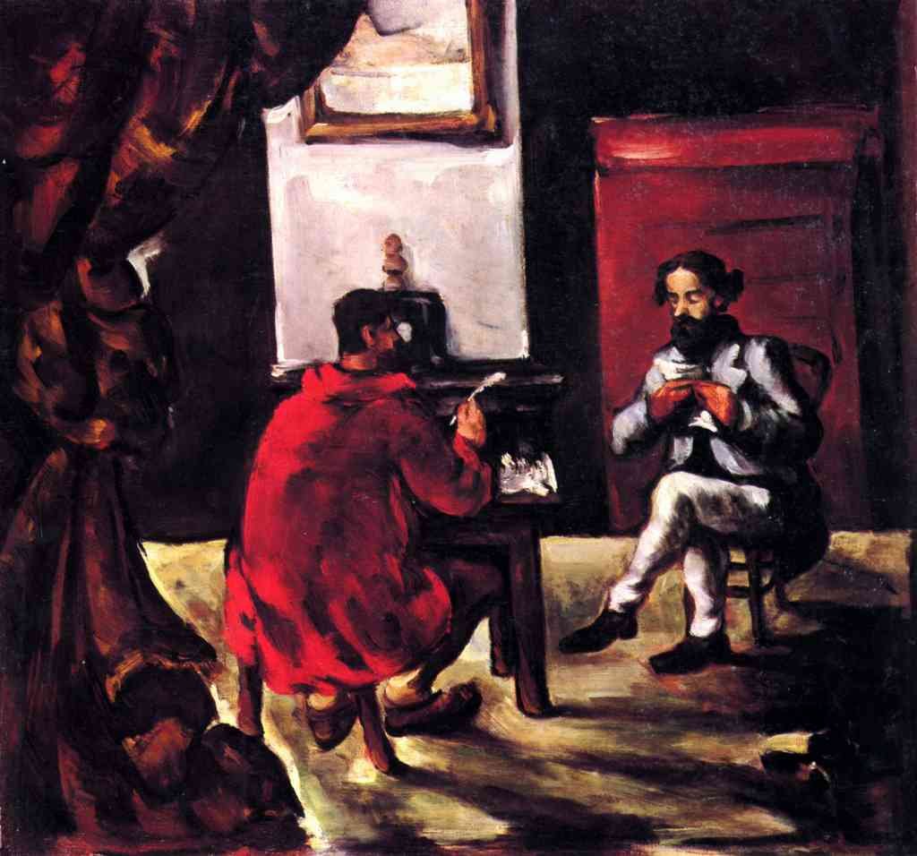 Paul Alexis Reads Before Zola Cezanne Impressionism A4 Photo Print
