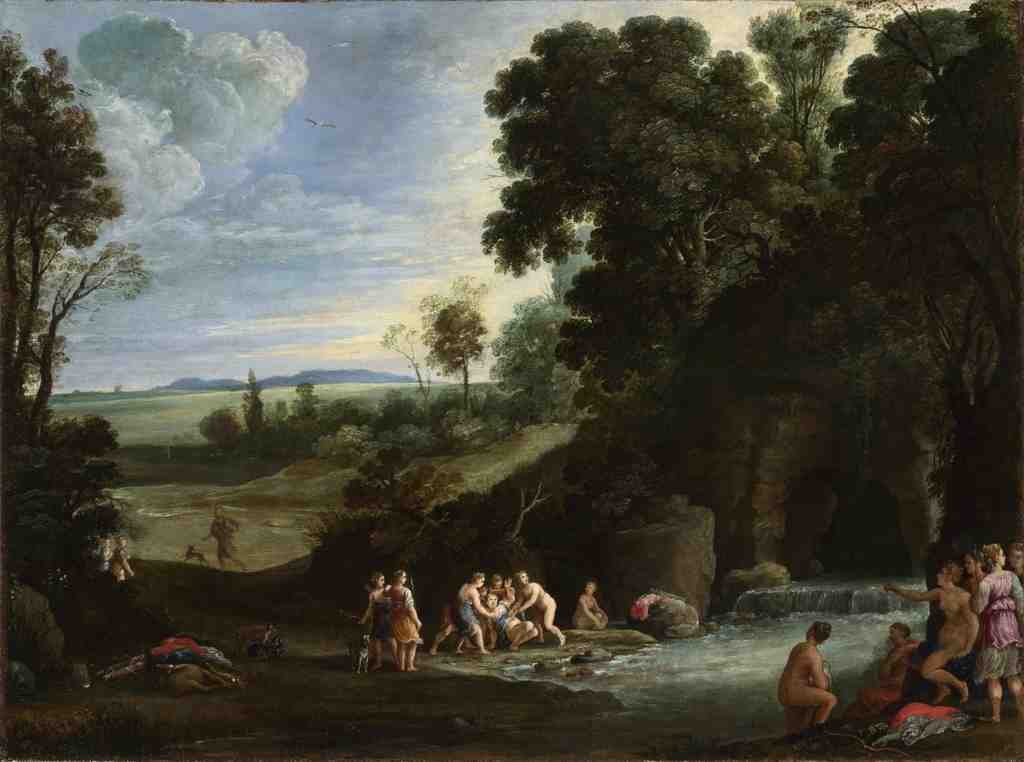 Paul Bril Diana and Callisto A4 Photo Print