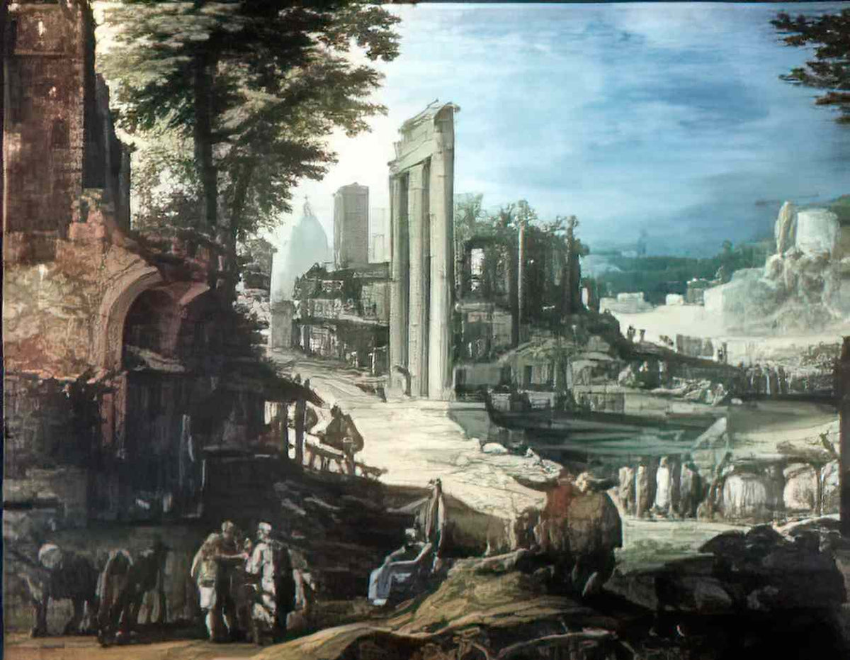 Paul Bril roman ruins landscape Art A4 Photo Print