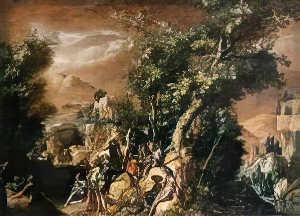 Paul Bril ruins and figures 1600 Art A4 Photo Print