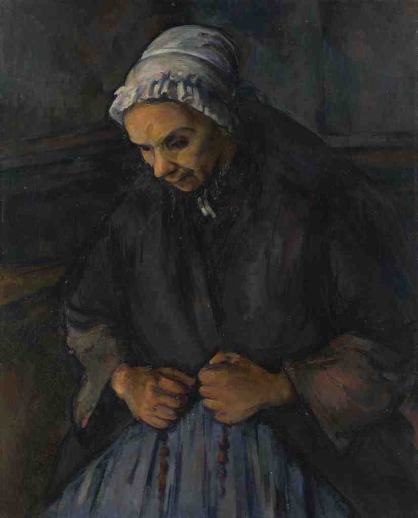 Paul Cezanne An Old Woman with a Rosary A4 Photo Print